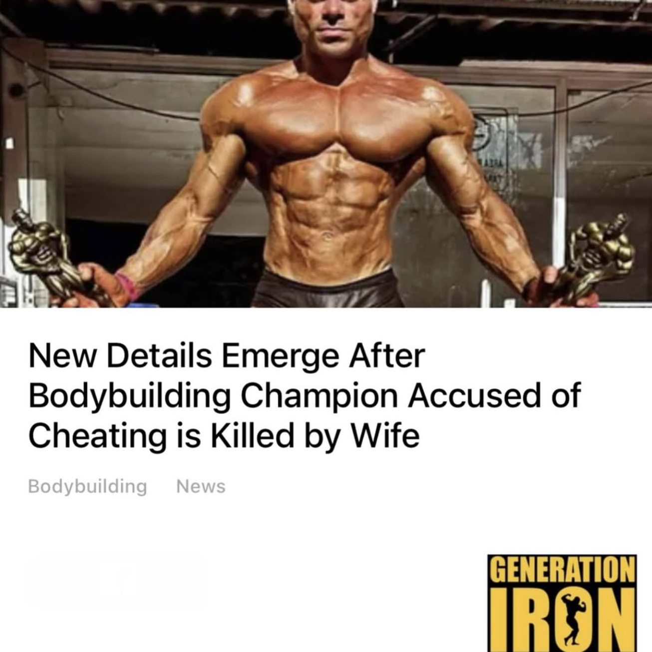 Post from Generation Iron Fitness & Bodybuilding Network