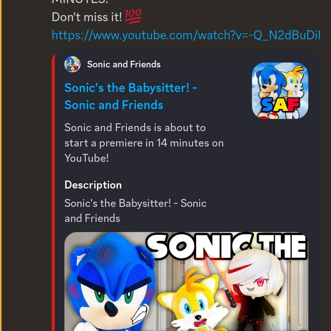 Post from Tails and Friends