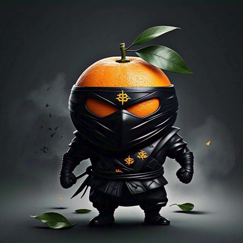 Orange black ninja