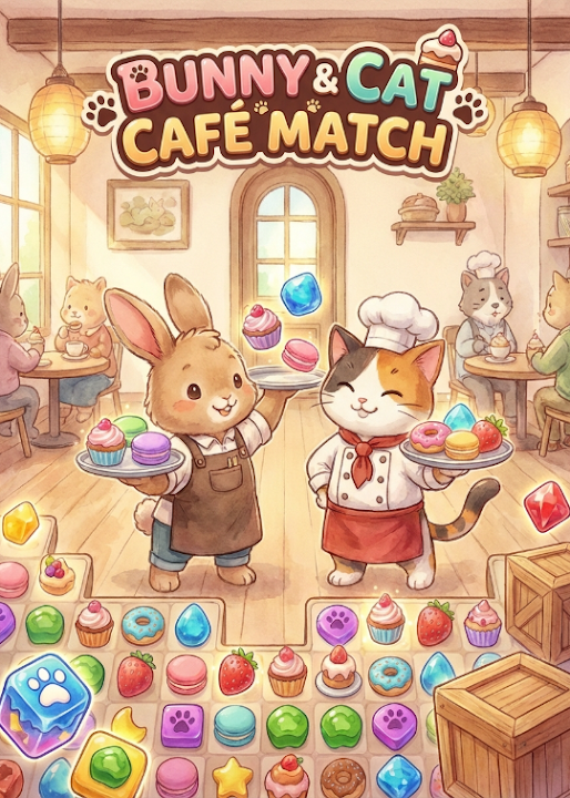 Bunny & Cat Café Match — cover art