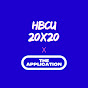 HBCU 20x20 x The Application logo