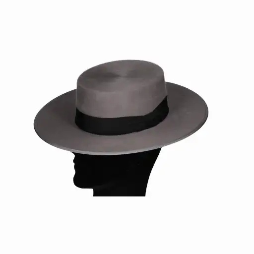 Sombrero Jerez pelo gris medio