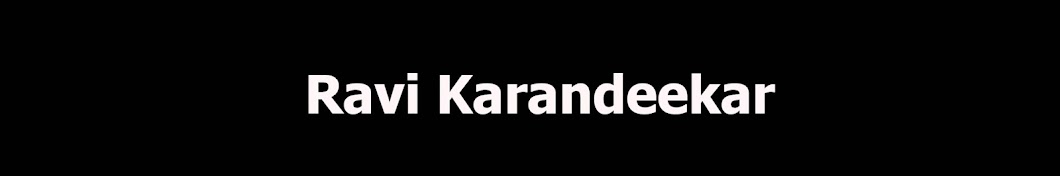 Ravi Karandeekar YouTube channel avatar
