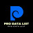 Pro Data list