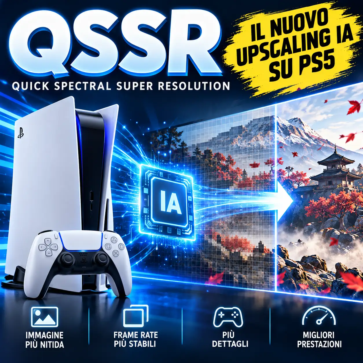 News: QSSR arriva su PS5: il nuovo upscaling IA punta a migliorare qualità e frame rate 🎮✨