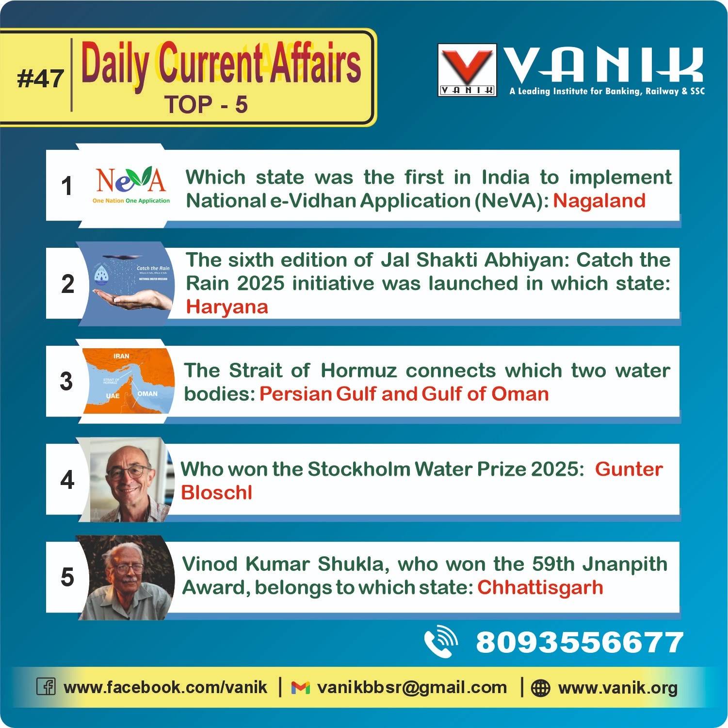 Post from Vanik : Banking | SSC | Railway