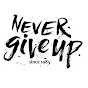 #Never Give Up  logo
