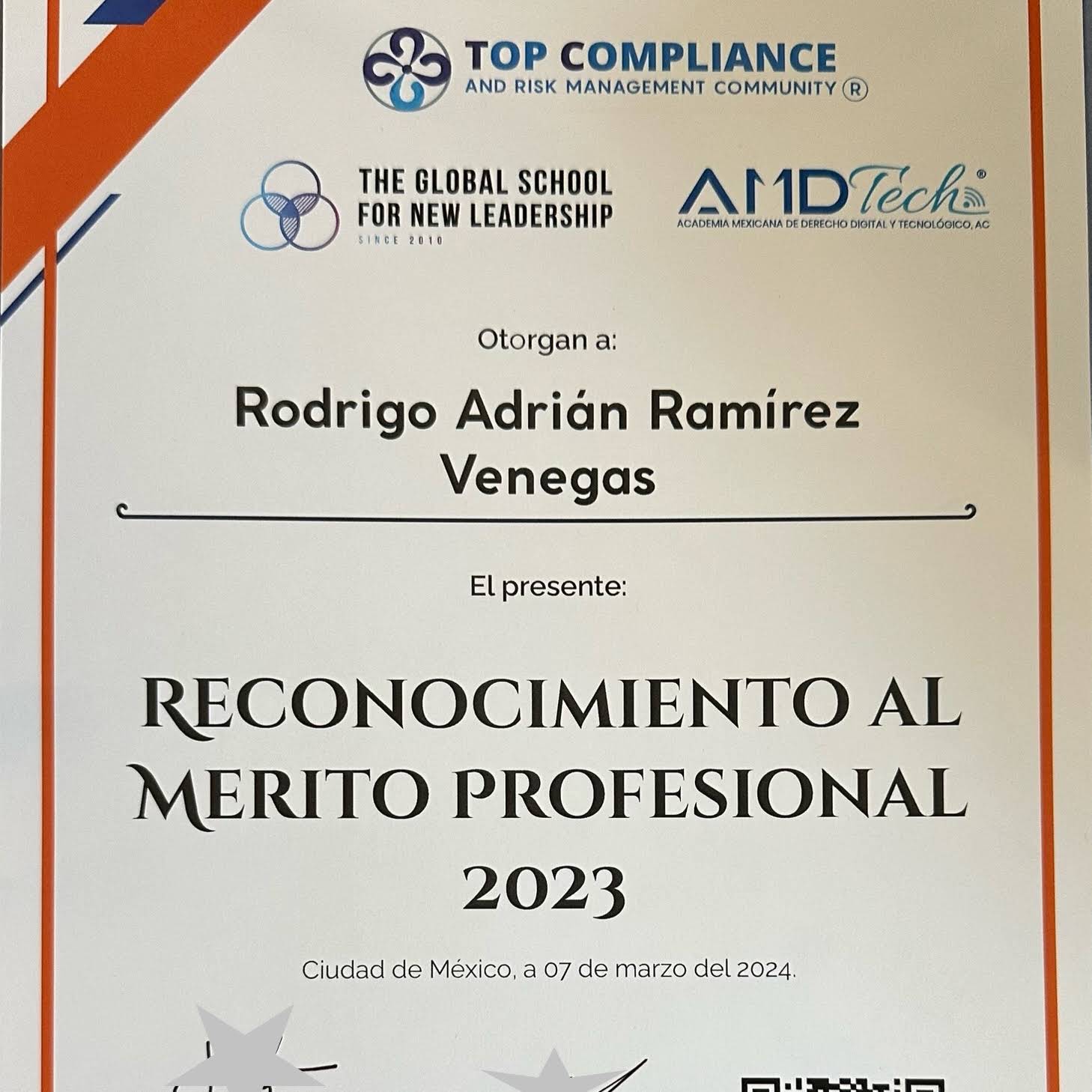 Post from Rodrigo A. Ramírez Venegas
