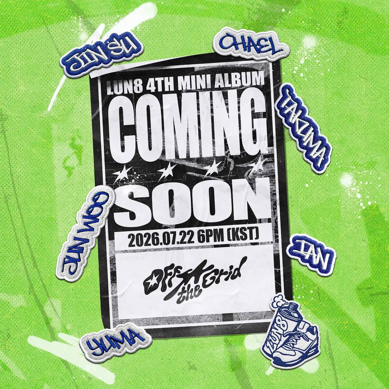 26일(일), 🩶LUN8 루네이트 4번째 미니앨범 'Off The Grid' 발매🩶 | 인스티즈