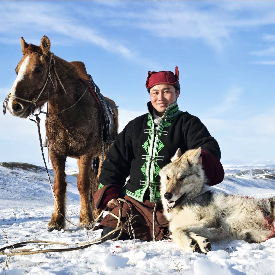 Post from Mongolian nomadic hunters