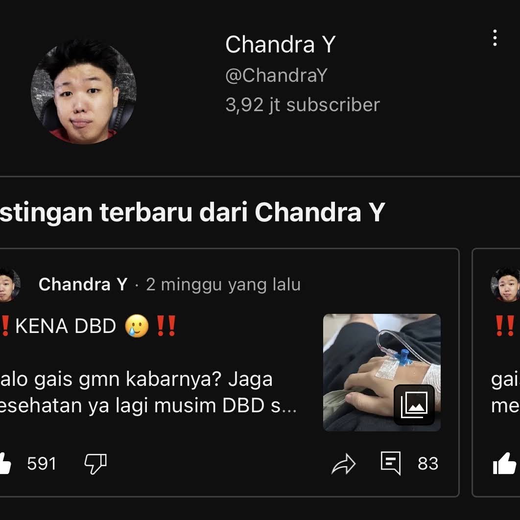 Post from Chandra Y