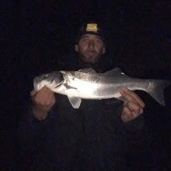 Fishing for bass Cornwall