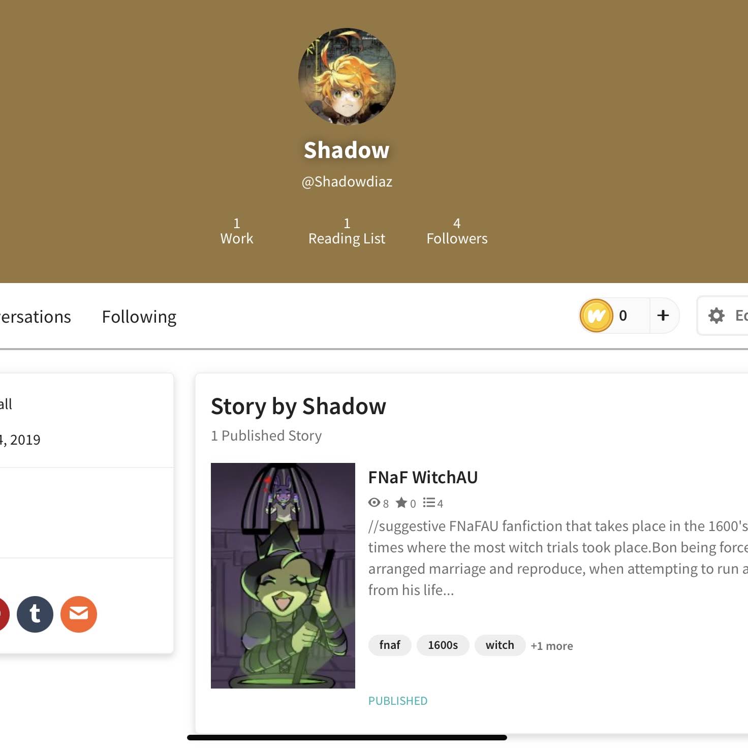 Post from Shadow Diaz