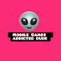 Mobile Games addicted dude  logo