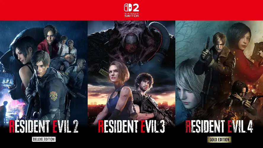 Resident Evil 2, Resident Evil 3 e Resident Evil 4 arrivano oggi su Nintendo Switch 2