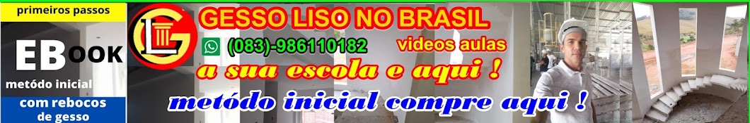 Revestimento de Gesso Liso no Brasil Rosinaldo رمز قناة اليوتيوب