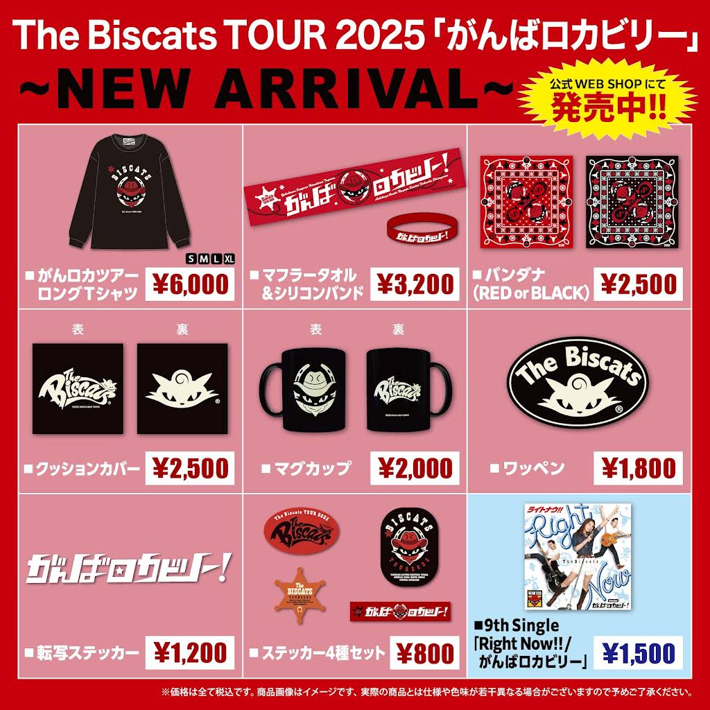 The Biscats + 2023 TOUR ステッカー未開封CD６枚他 The Biscats + 2023 TOUR ステッカー未開封CD6枚他 The Biscats