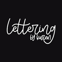 Lettering by Karen