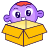 face-purple-open-box