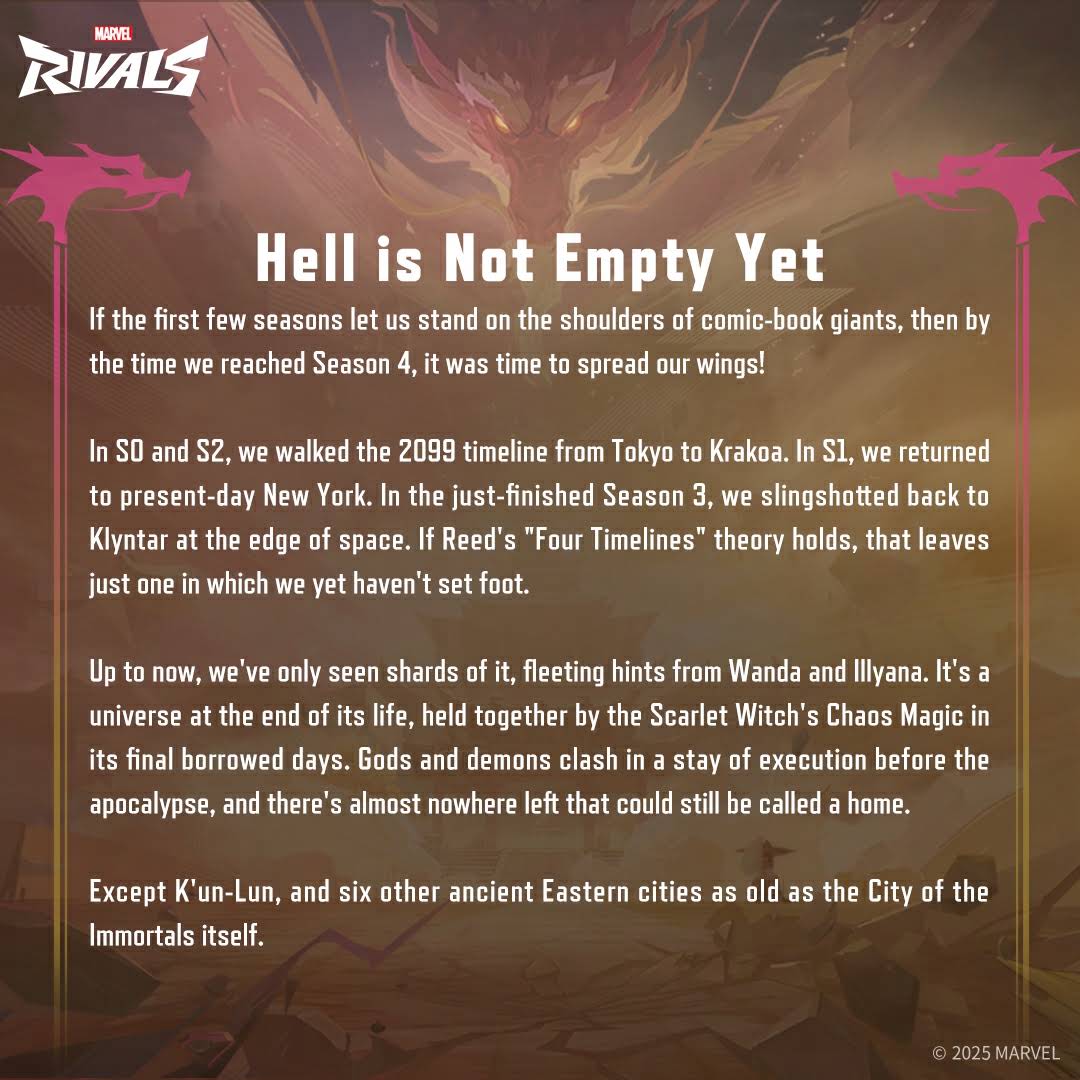 Post from Marvel Rivals