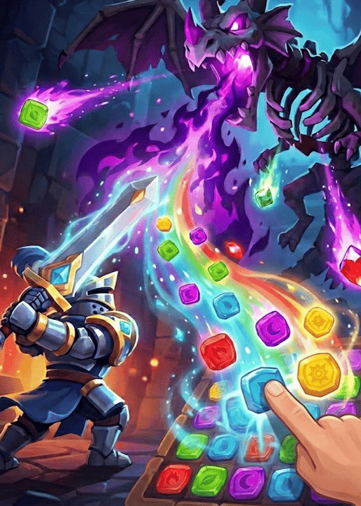 Heroes of the Dungeons: Match-3 RPG — cover art
