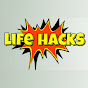 Life hacks in tamil and english logo