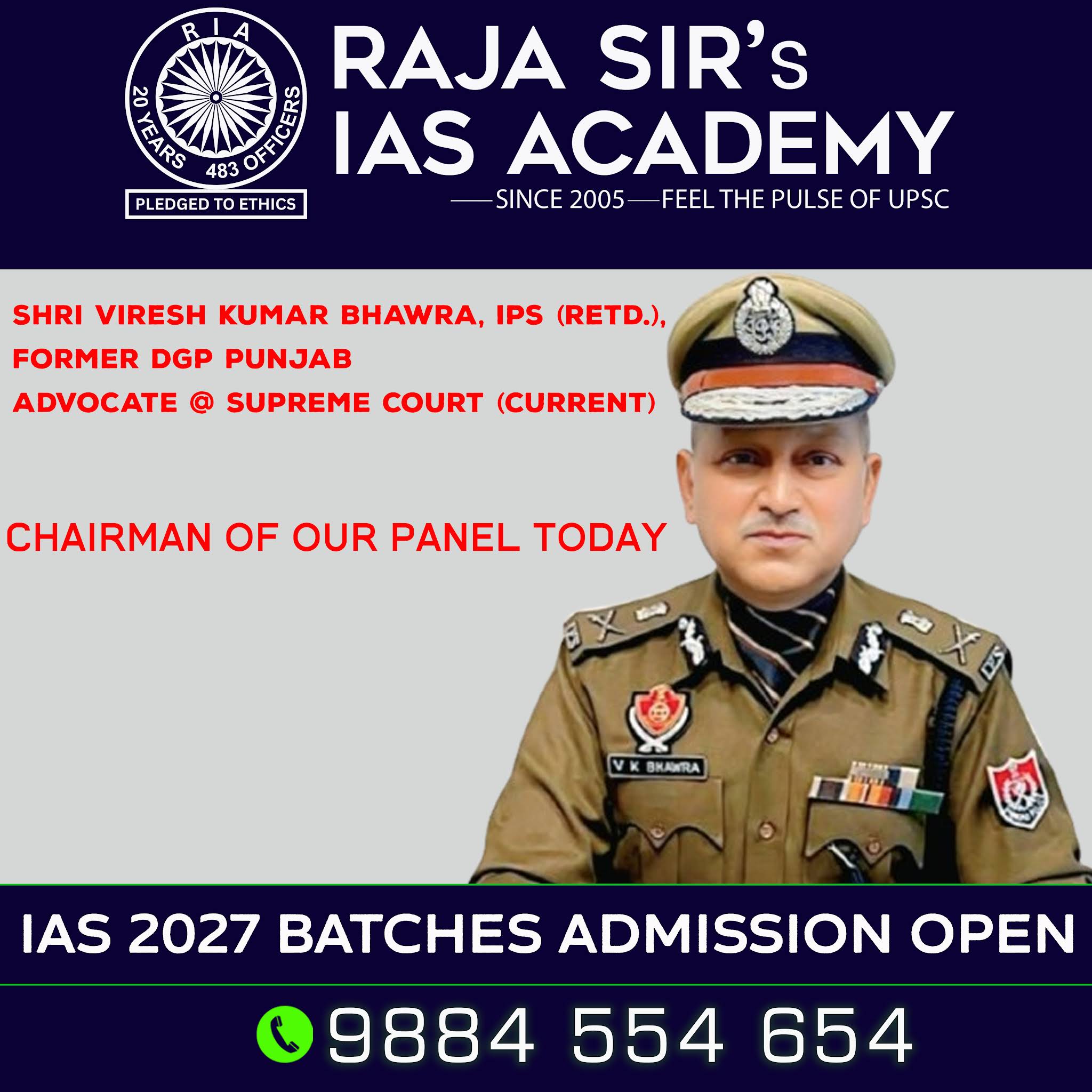 Post from Raja Sir's IAS Academy, Chennai.