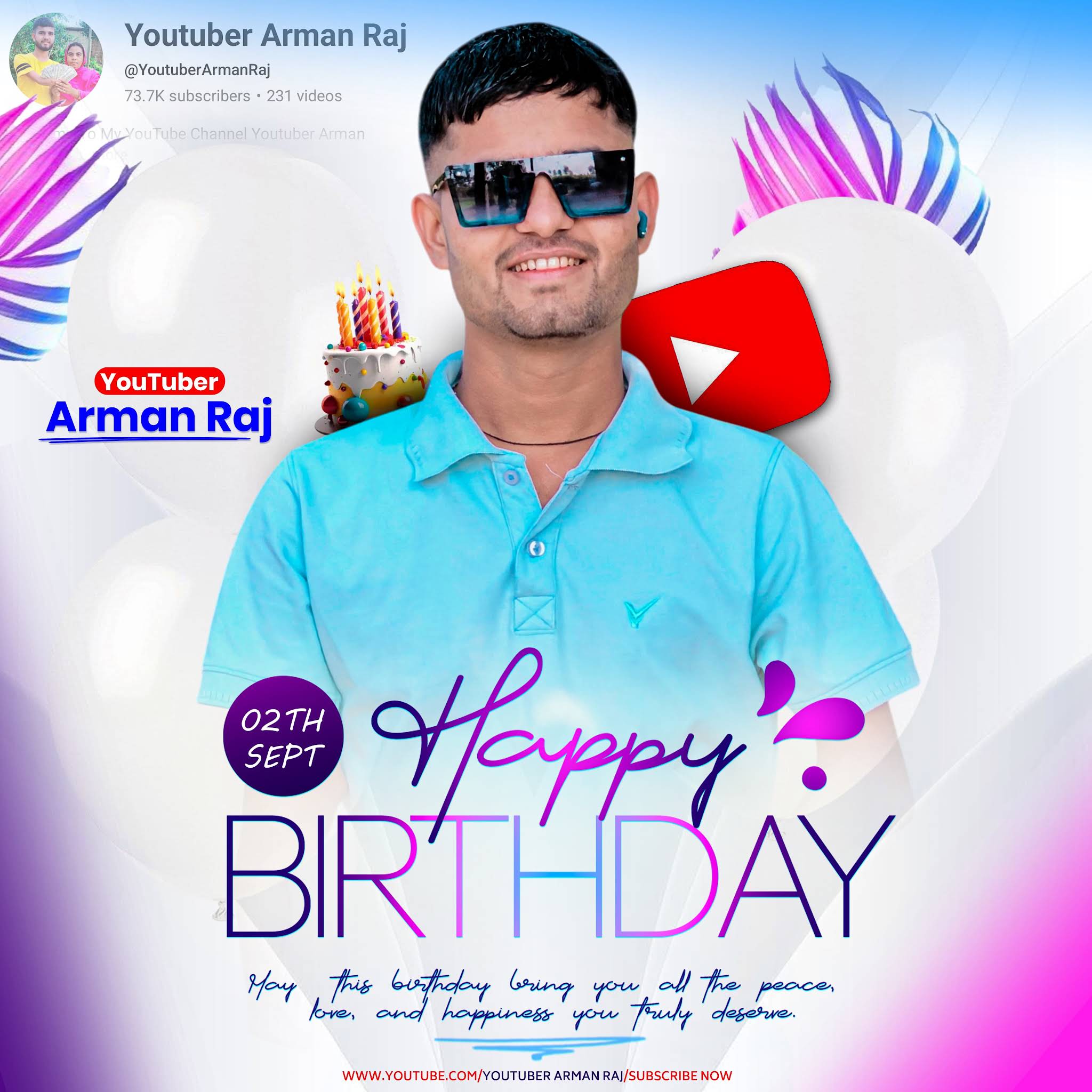 Post from Youtuber Arman Raj