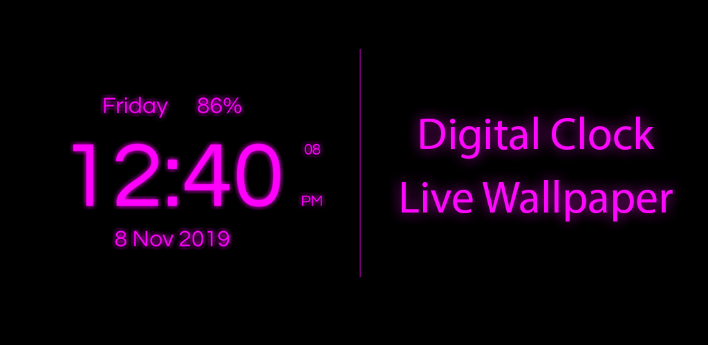 Digital Clock Live Wallpaper APK for Android | MoodyRhino