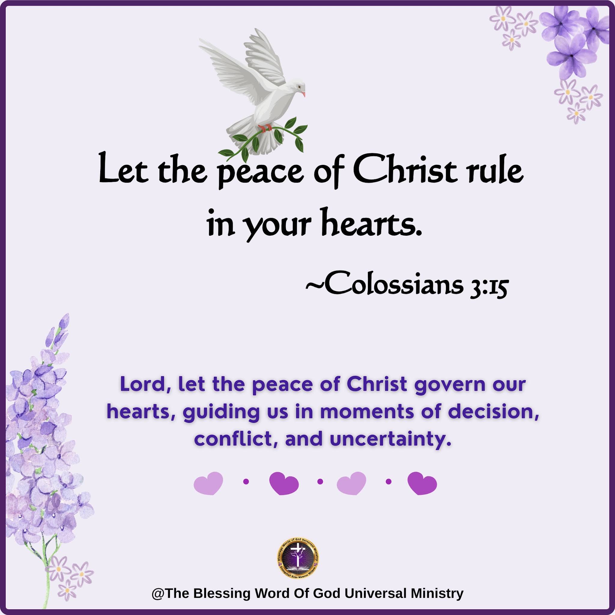 Post from The Blessing Word Of God Universal Ministry