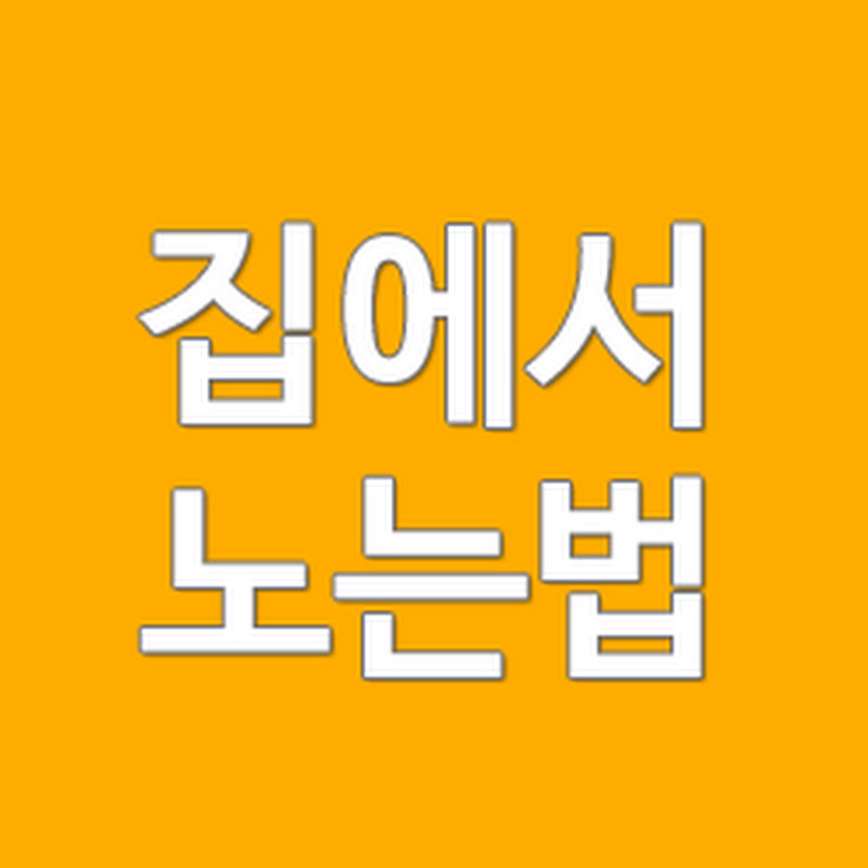 집에서 노는법