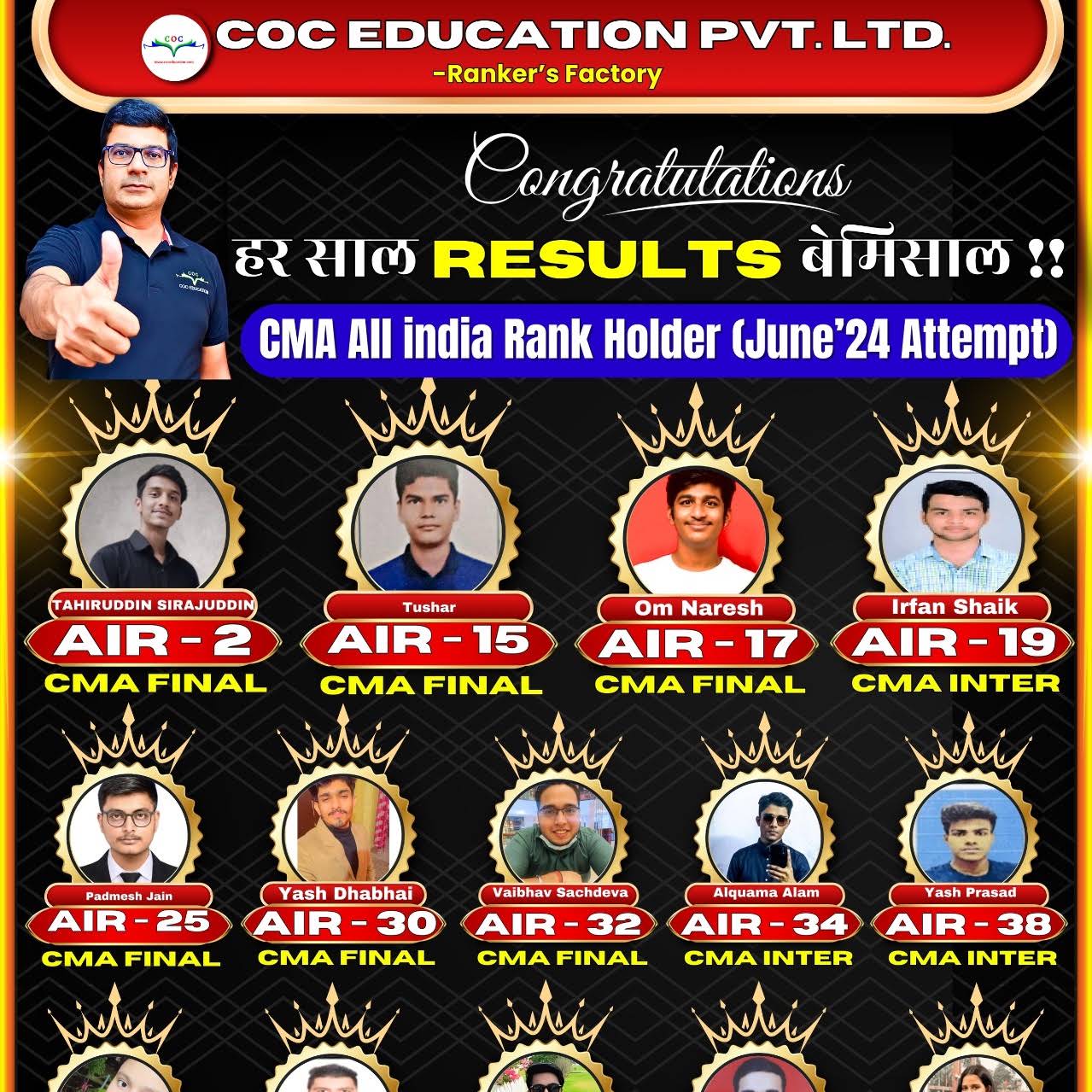 Post from Santosh Kumar - COC Education