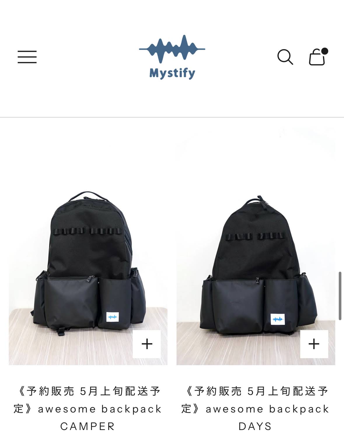mystify awesome backpack DAYS 徳井リュック Mystify YouTube