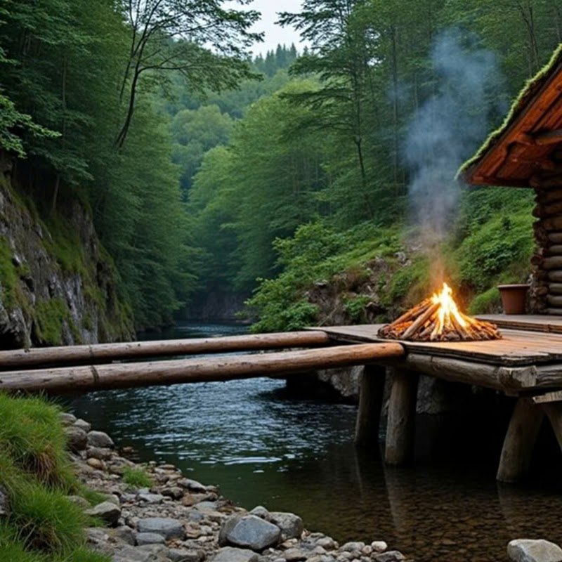 Forest survival bushcraft