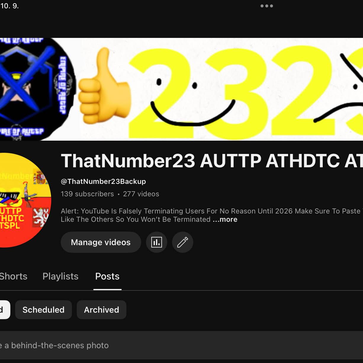 Post from ThatNumber23 AUTTP ATHDTC ATSPL