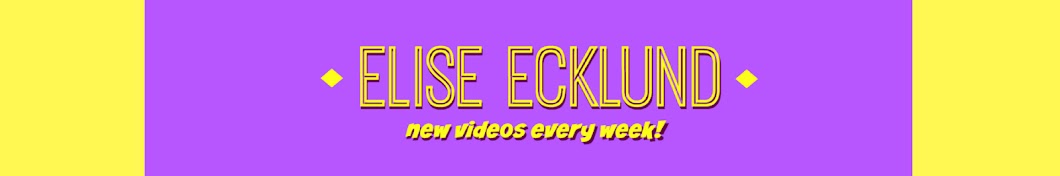 Elise Ecklund Avatar canale YouTube 