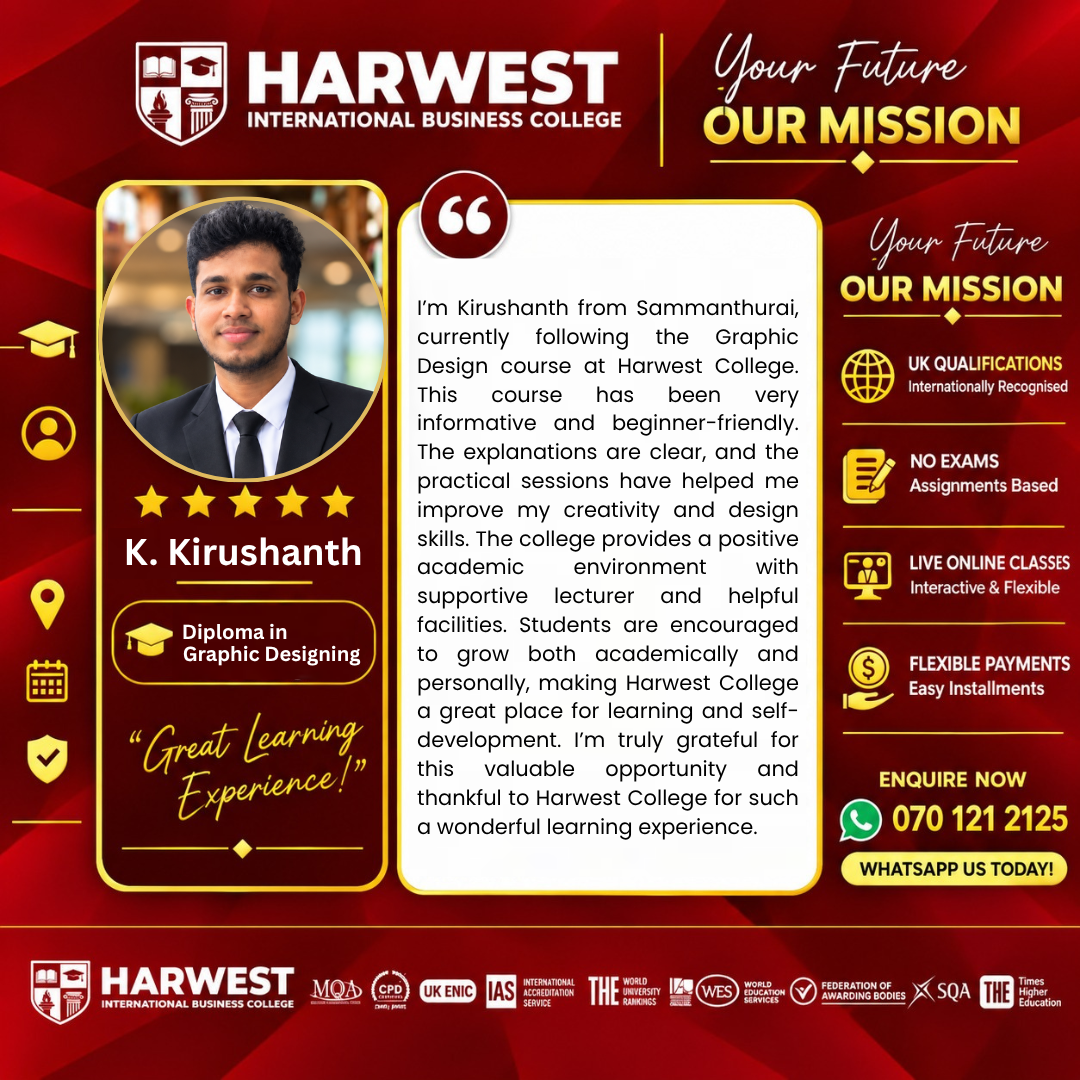 STUDENT SUCCESS STORY | GRAPHIC DESIGNING