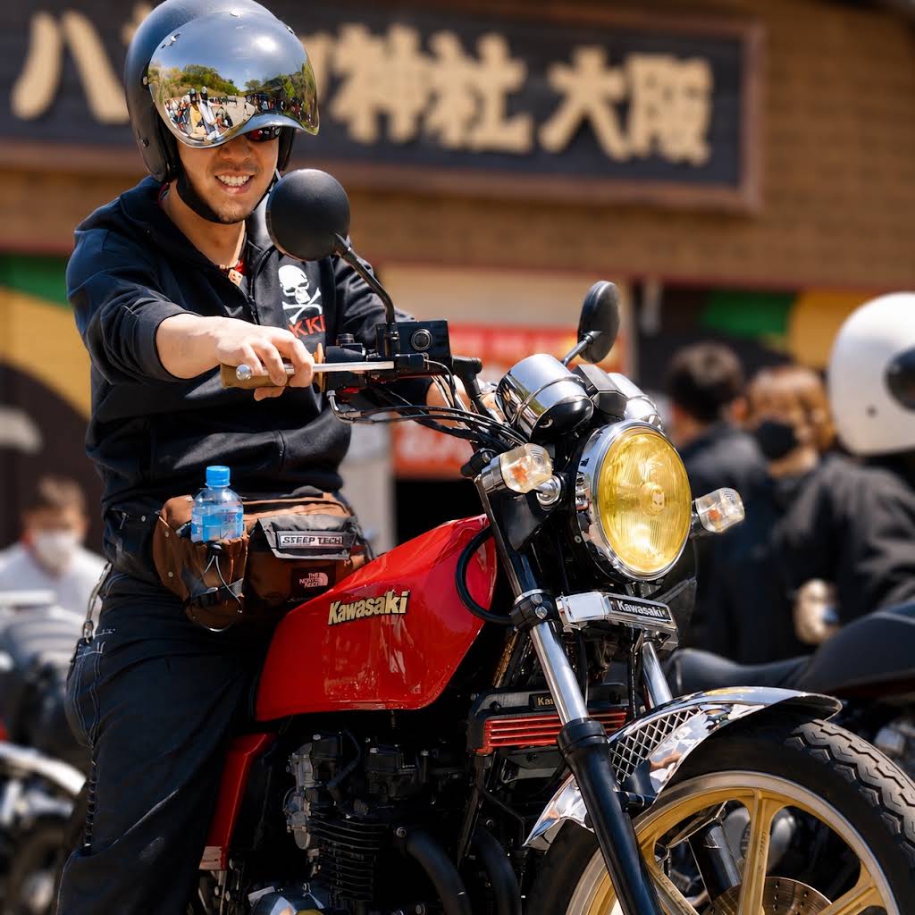 Kawasaki 半帽　ヘルメット Z400FX コルク　タイガー　FX YouTube