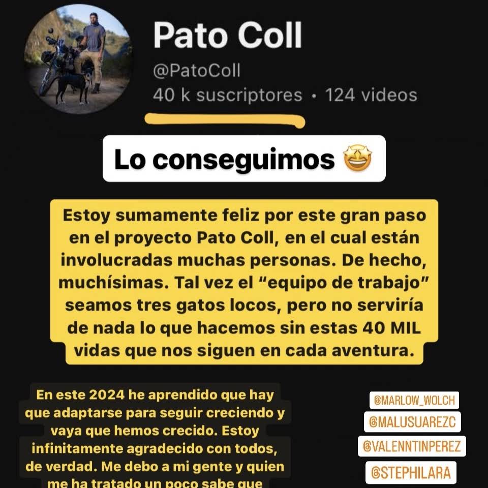 Post from Pato Coll