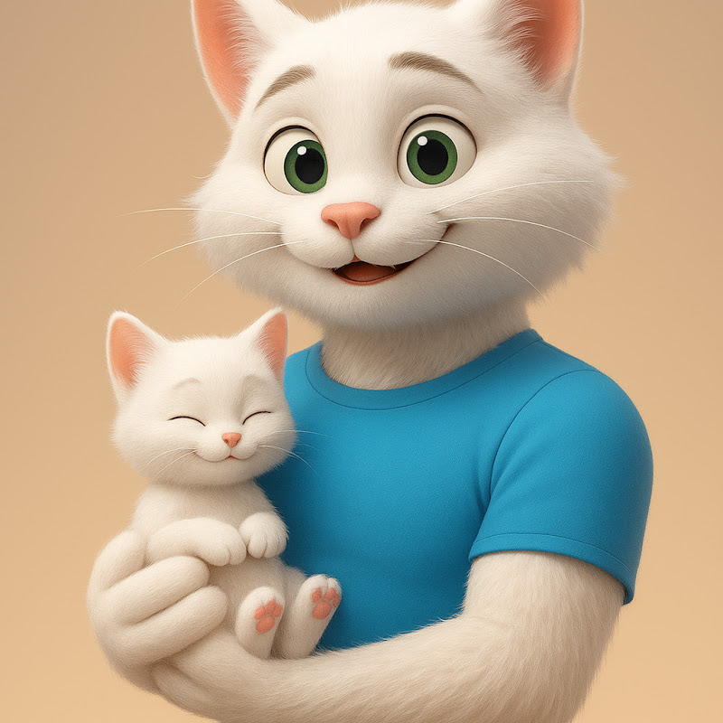 Papa Cat & Kitten 