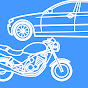 車とバイクとガレージ
