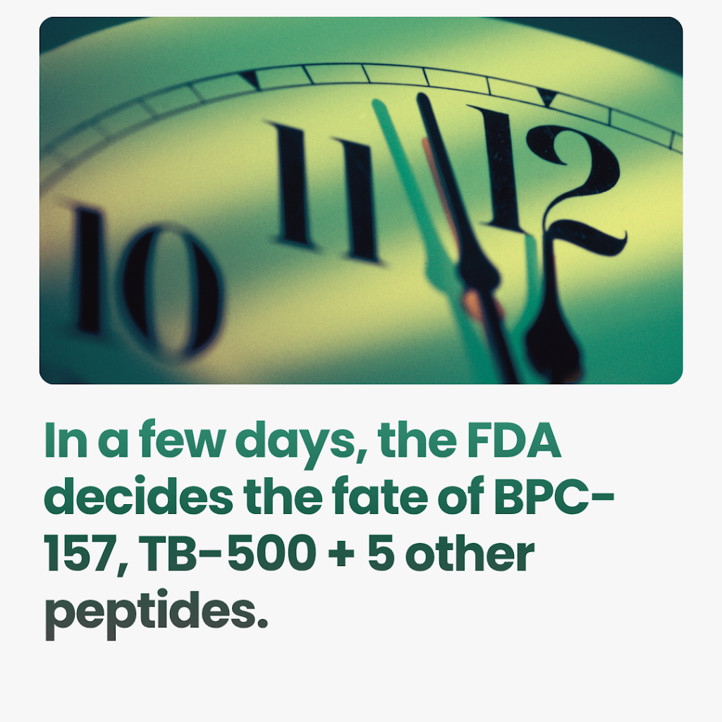 fda approval status of bpc-157 and tb-500 Meeting Approves Peptides: & Future? Post from Dr. Hany Demian