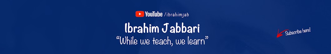Ibrahim Jabbari رمز قناة اليوتيوب