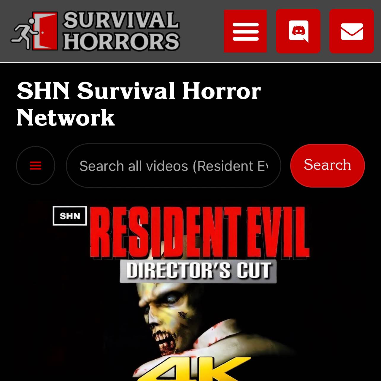 Post from SHN Survival Horror Network
