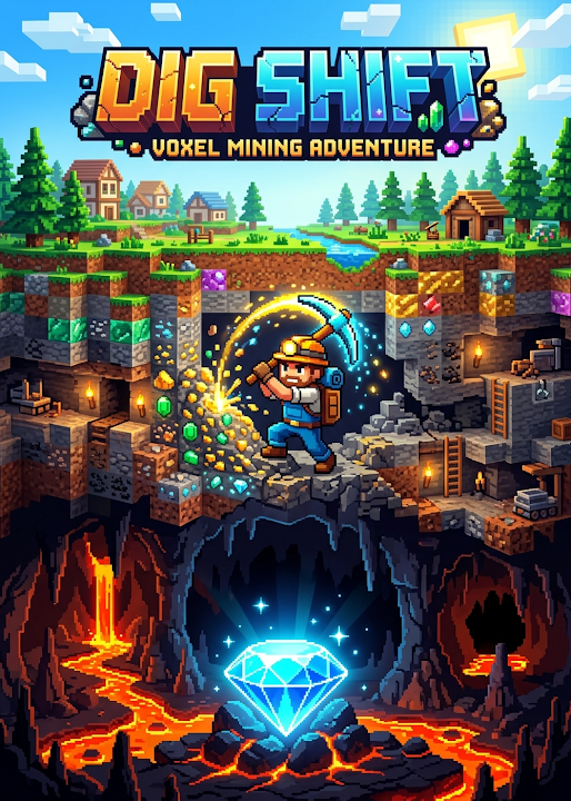 DIG SHIFT — Mine, Forge, Survive — cover art