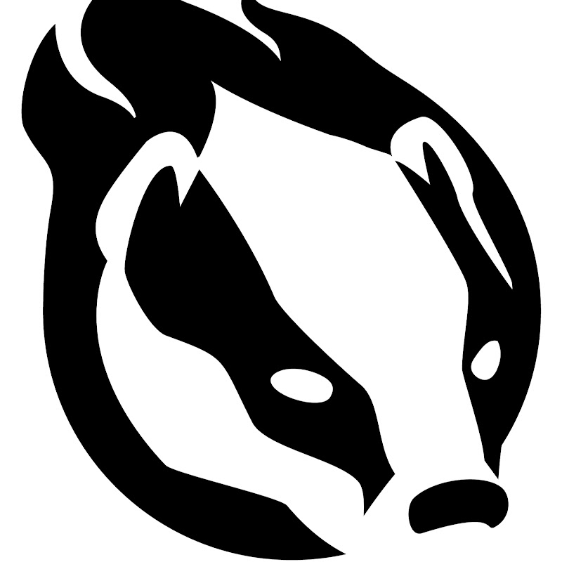 Flashing Badger Painting