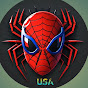 AI Spider-Man. USA logo