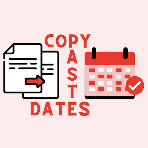 Copy Paste Dates