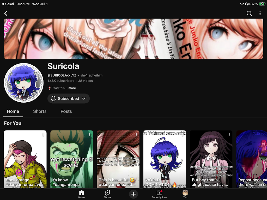 Junkoページ YouTube