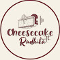 Cheesecake with Radhika logo